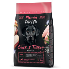 Корм для собак Fitmin dog For Life Duck & Turkey 2,5кг