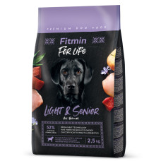 Корм для собак Fitmin dog For Life Light & Senior 2,5кг