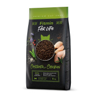 Корм для котів Fitmin cat For Life Castrate Chiken 8кг