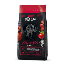 Корм для собак Fitmin dog For Life Beef & Rice 12кг