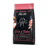 Корм для собак Fitmin dog For Life Duck & Turkey 12кг