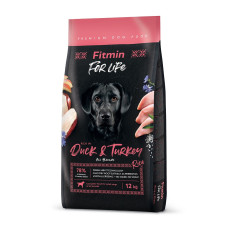 Корм для собак Fitmin dog For Life Duck & Turkey 12кг
