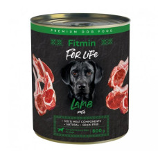 Fitmin For Life консерва для собак з ягням 800г