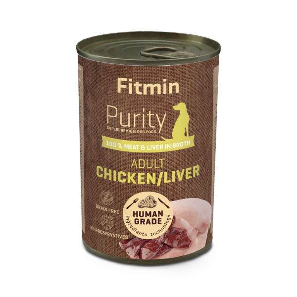 Fitmin Purity консерва для собак курка з печінкою 400г