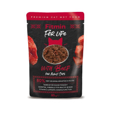 Fitmin For Life cat pouch філе яловичини в соусі 85г