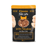 Fitmin For Life cat pouch філе курки в соусі 85г