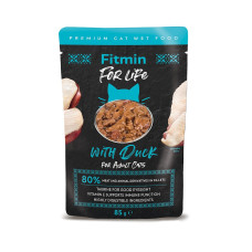 Fitmin For Life cat pouch філе качки в соусі 85г