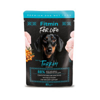Fitmin For Life пауч для дорослих собак індичка з обліпихою 85 г