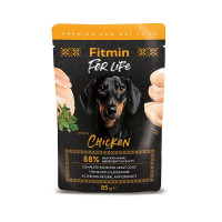 Fitmin For Life пауч для дорослих собак курка з травами 85 г